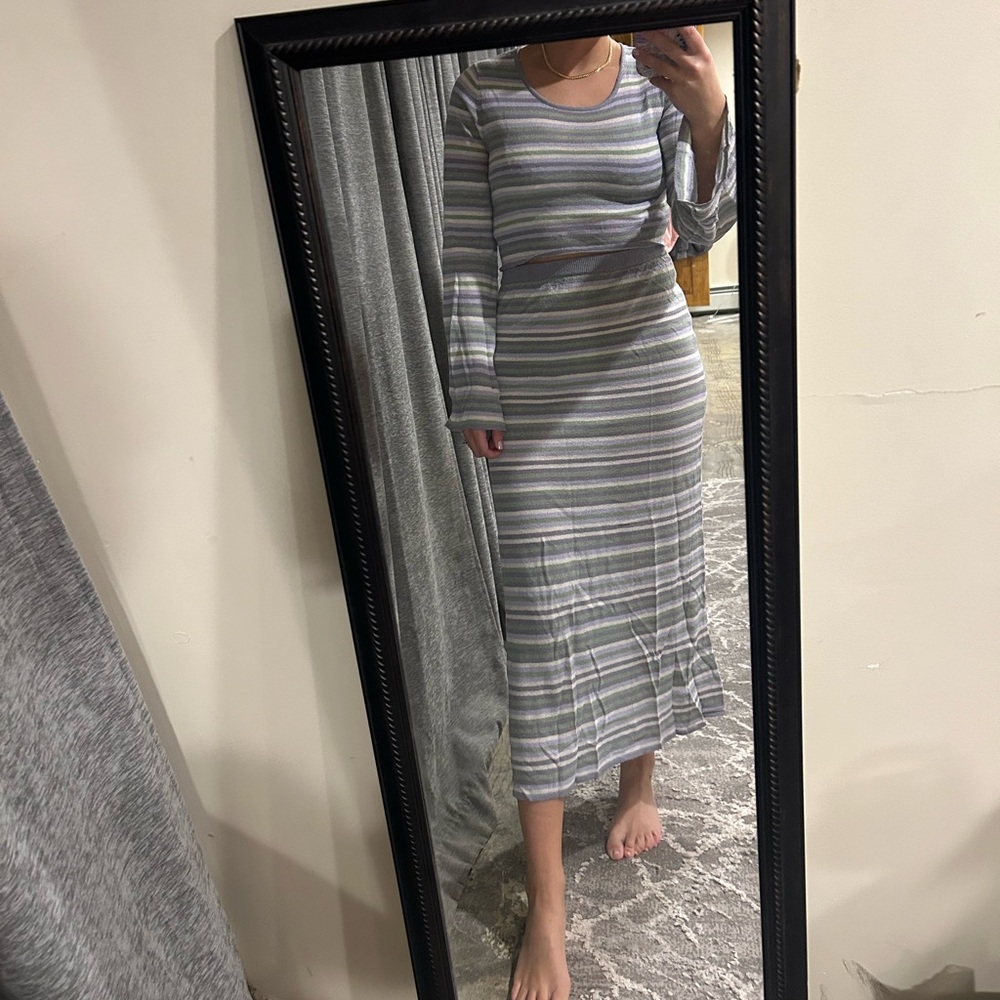 long sleeve & skirt set